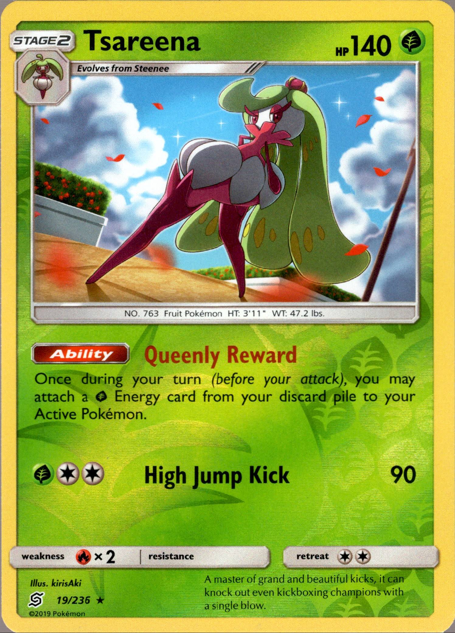 Tsareena - 19/236 - Unified Minds - Reverse Holo - Card Cavern