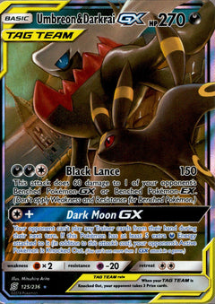 Umbreon & Darkrai GX - 125/236 - Unified Minds - Holo - Card Cavern