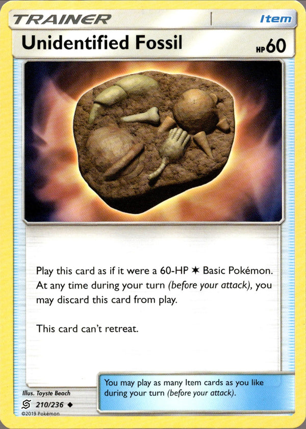Unidentified Fossil - 210/236 - Unified Minds - Card Cavern