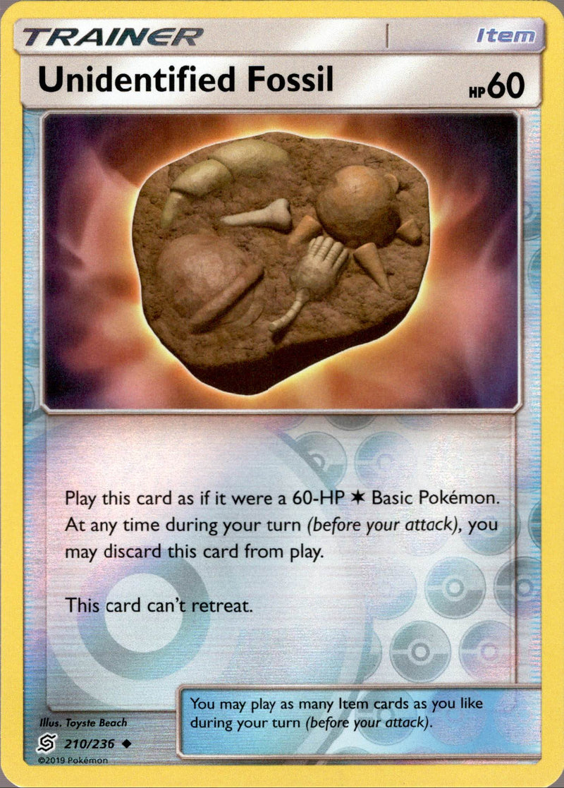 Unidentified Fossil - 210/236 - Unified Minds - Reverse Holo - Card Cavern