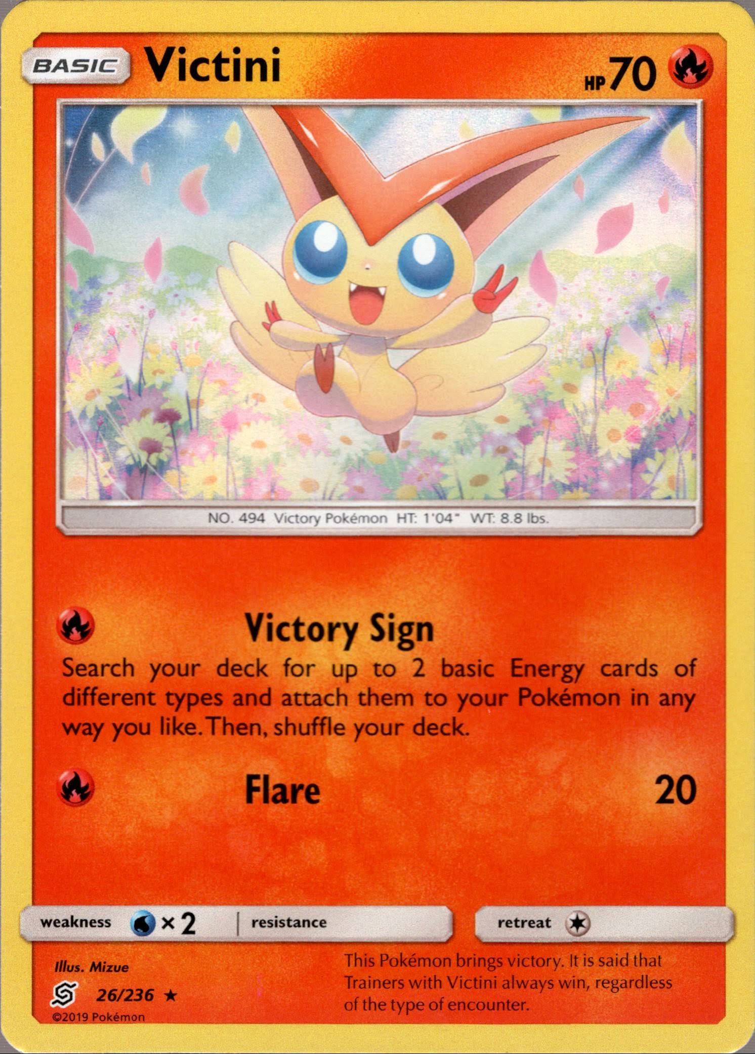 Victini - 26/236 - Unified Minds - Holo - Card Cavern