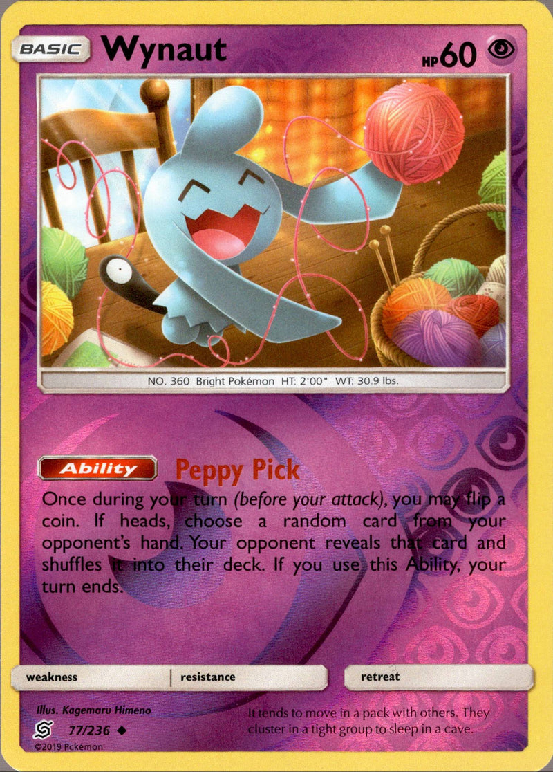 Wynaut - 77/236 - Unified Minds - Reverse Holo – Card Cavern Trading Cards,  LLC