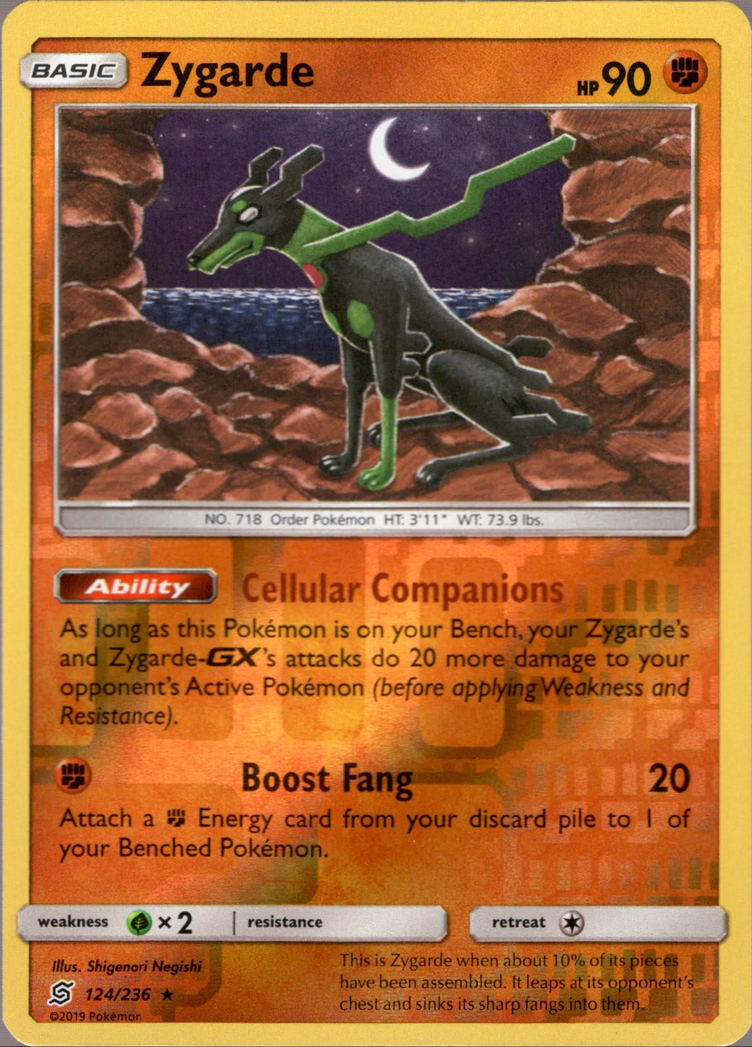 Zygarde - 124/236 - Unified Minds - Reverse Holo - Card Cavern