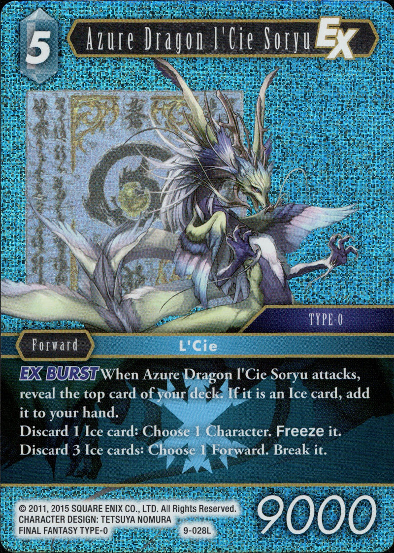 Azure Dragon l'Cie Soryu - 9-028L - Opus IX - Foil - Card Cavern