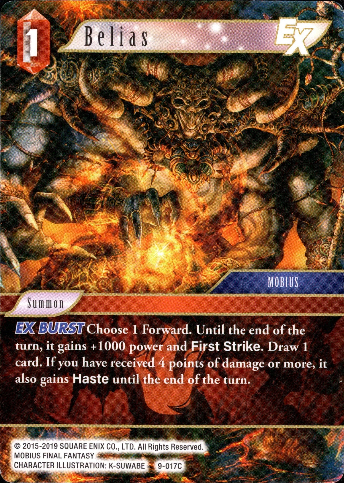 Belias - 9-017C - Opus IX - Card Cavern