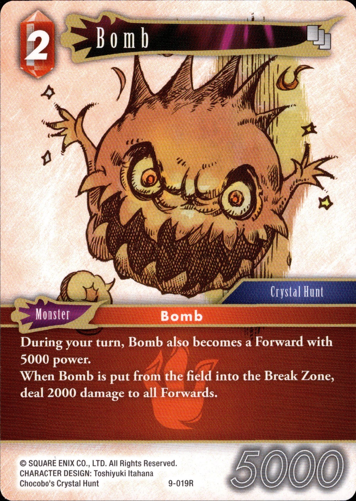 Bomb - 9-019R - Opus IX - Card Cavern