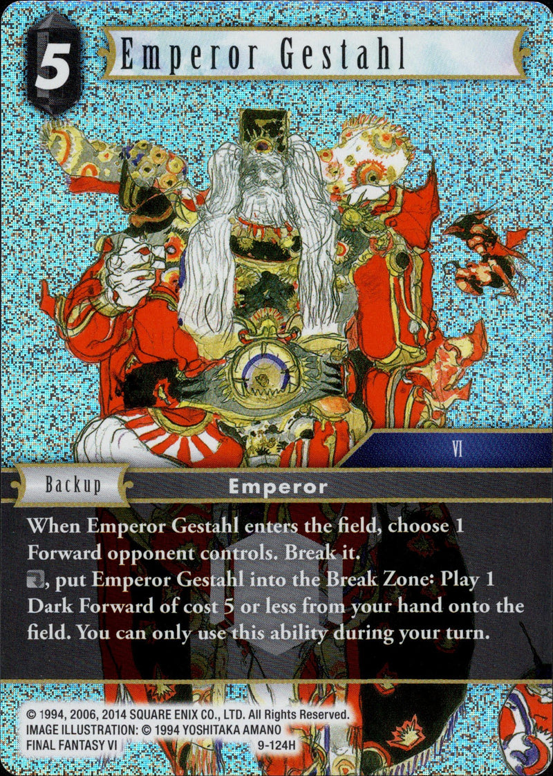 mtg final fantasy the emperor Emperor Gestahl - 9-124H - Opus IX