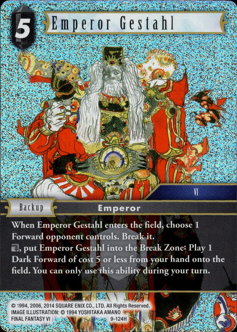 Emperor Gestahl - 9-124H - Opus IX - Foil - Card Cavern