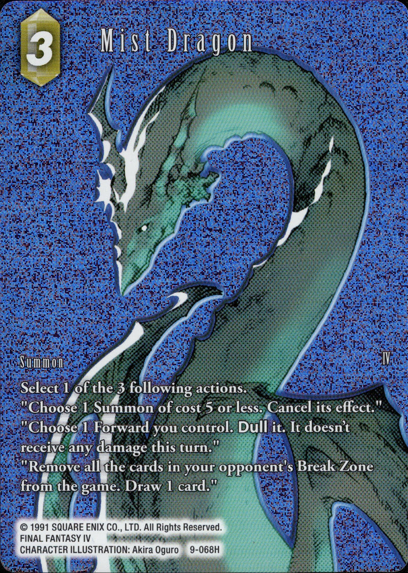 Mist Dragon (Full Art) - 9-068H - Opus IX - Foil - Card Cavern