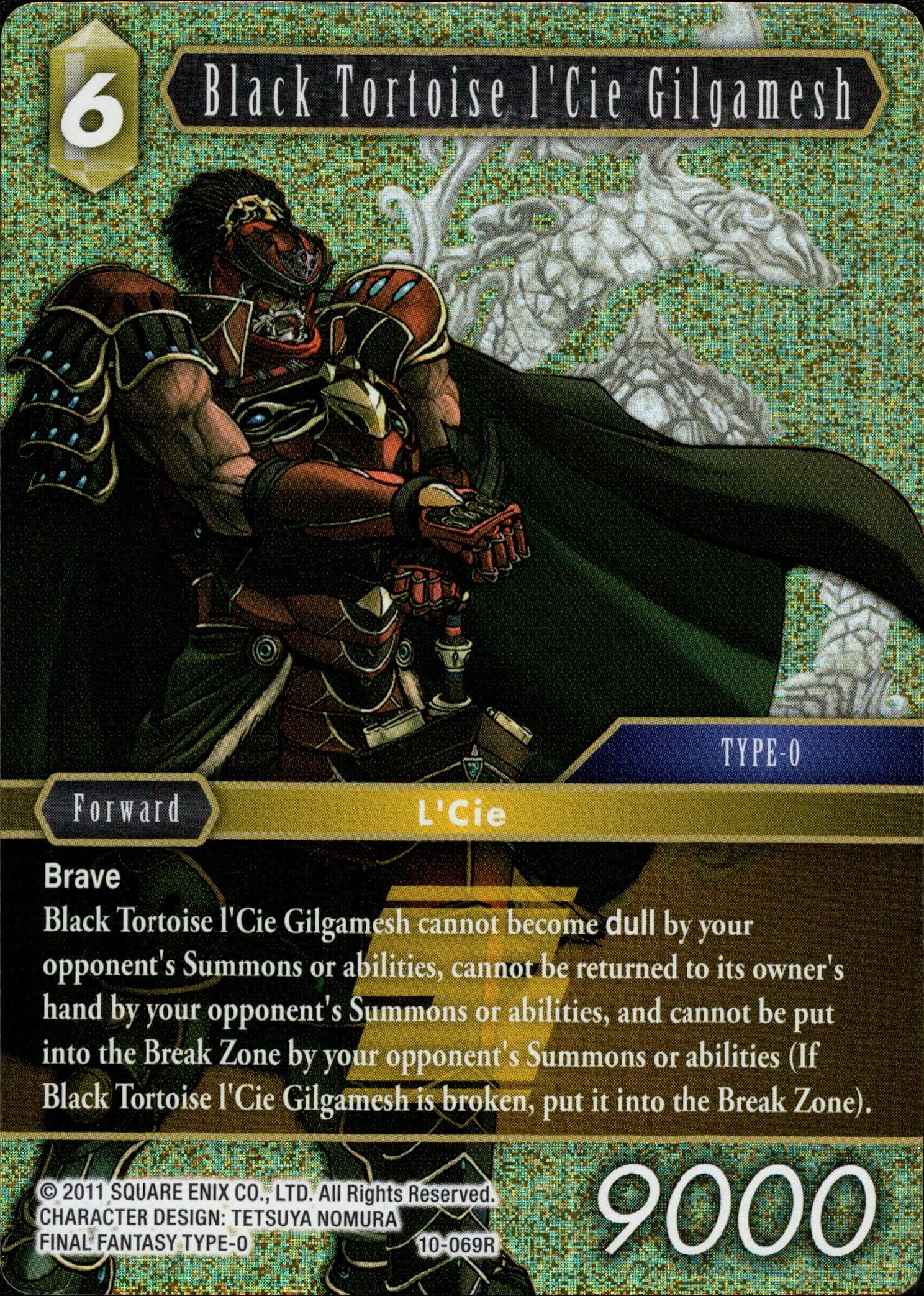 Black Tortoise l'Cie Gilgamesh - 10-069R - Opus X - Foil - Card Cavern