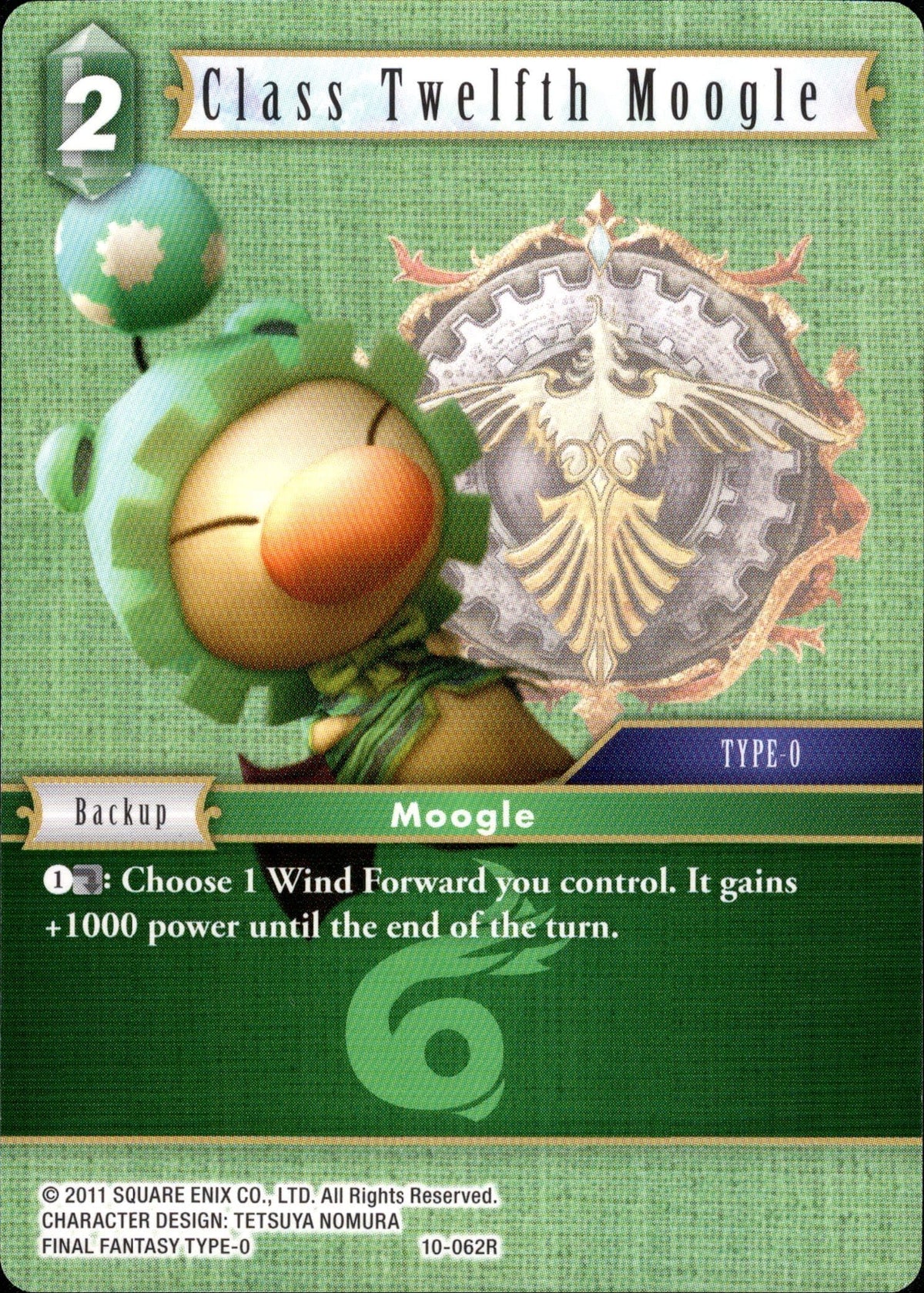 Class Twelfth Moogle - 10-062R - Opus X - Card Cavern