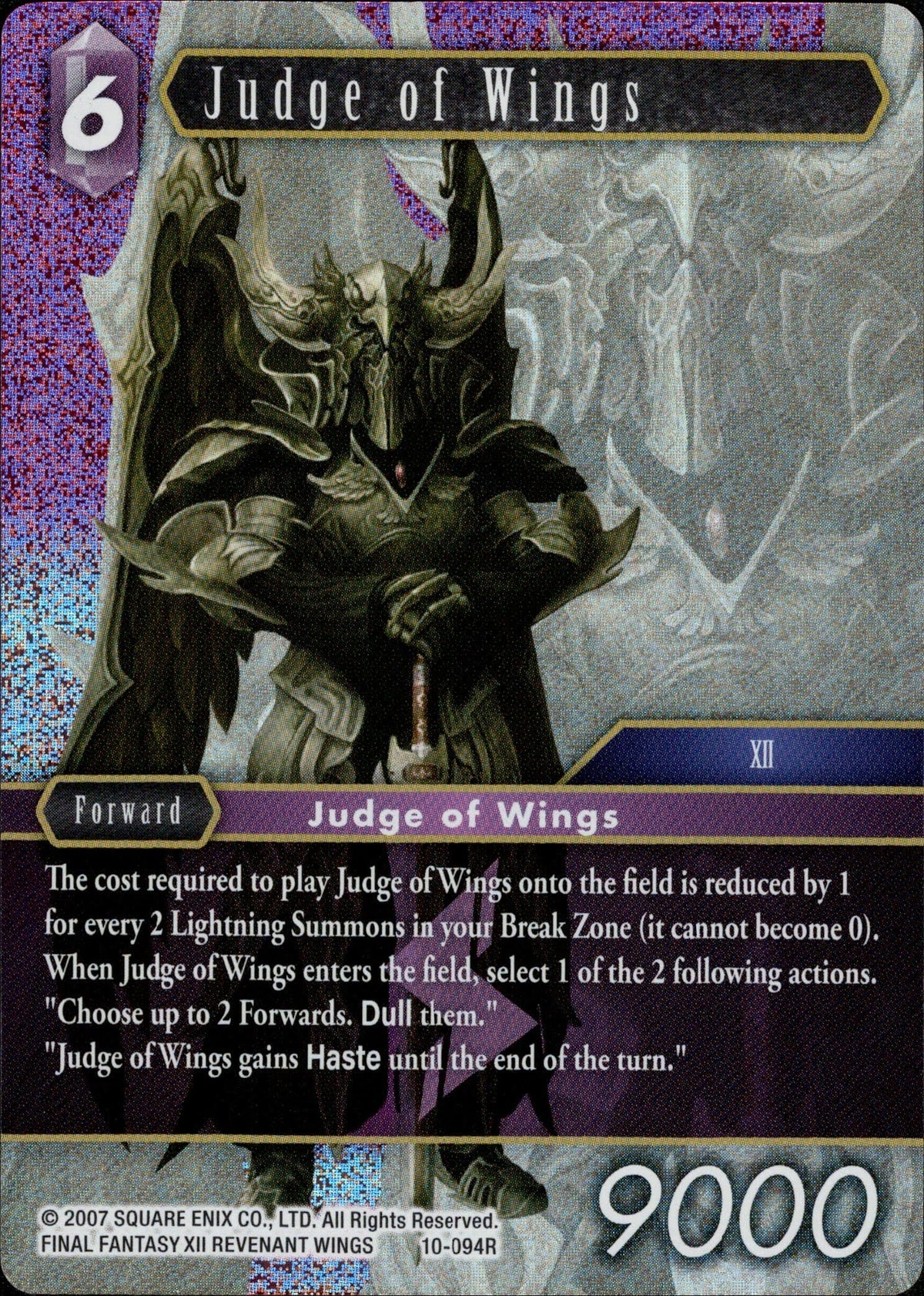 Judge of Wings - 10-094R - Opus X - Foil - Card Cavern