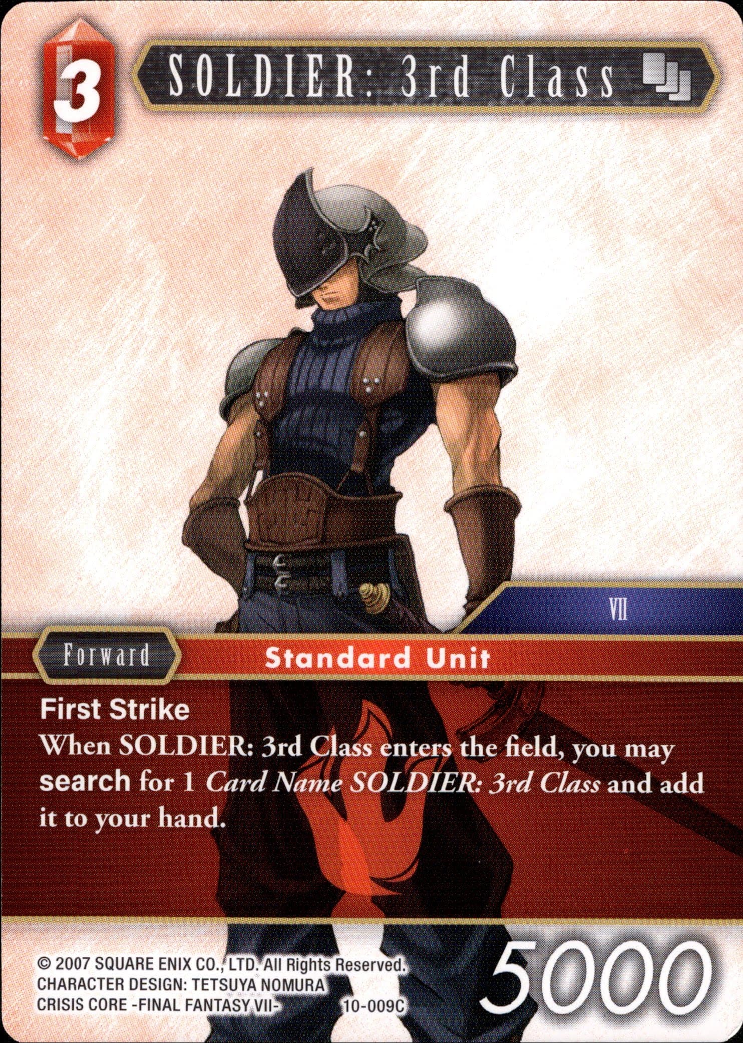 SOLDIER: 3rd Class - 10-009C - Opus X - Card Cavern