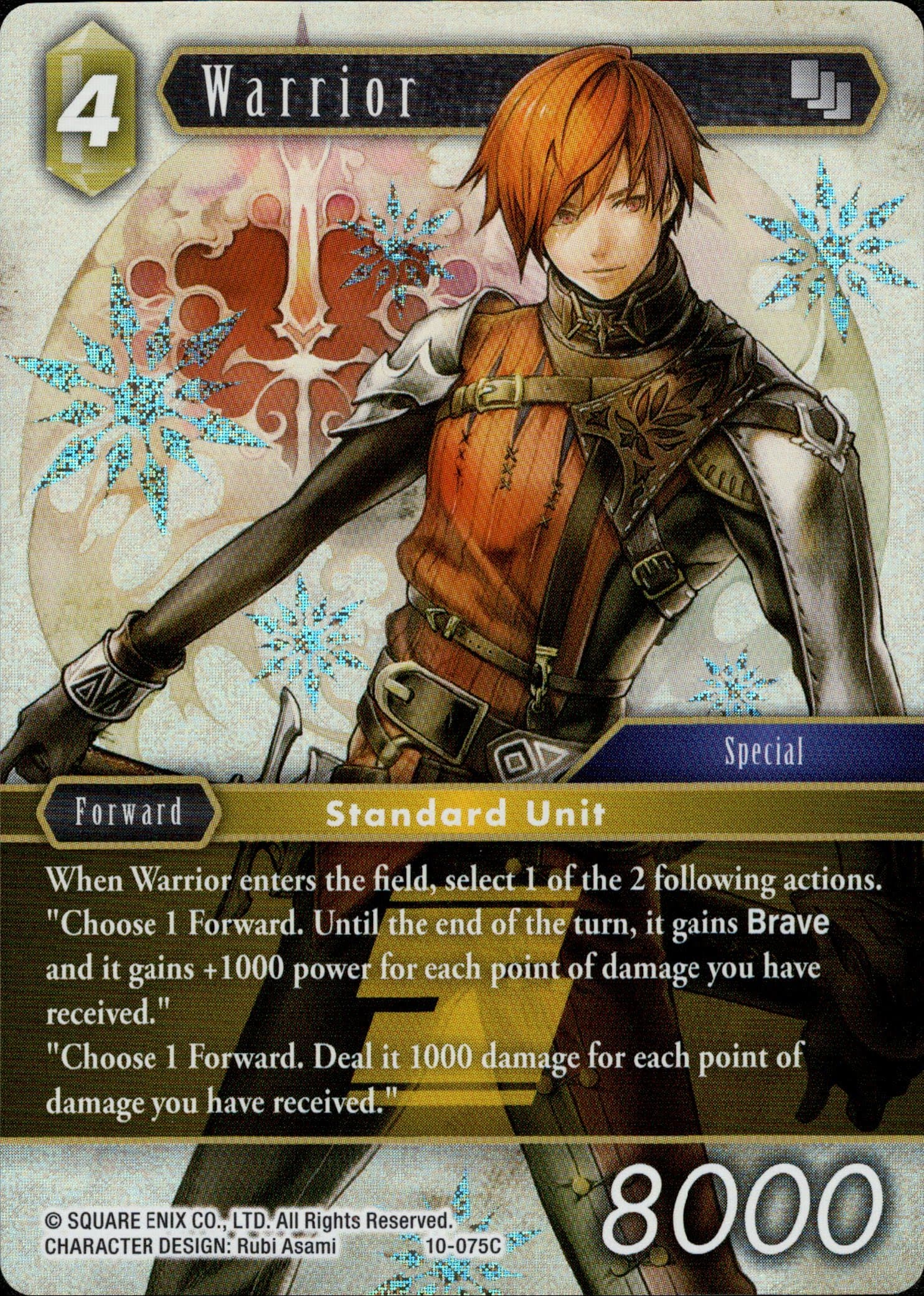 Warrior - 10-075C - Opus X - Foil - Card Cavern