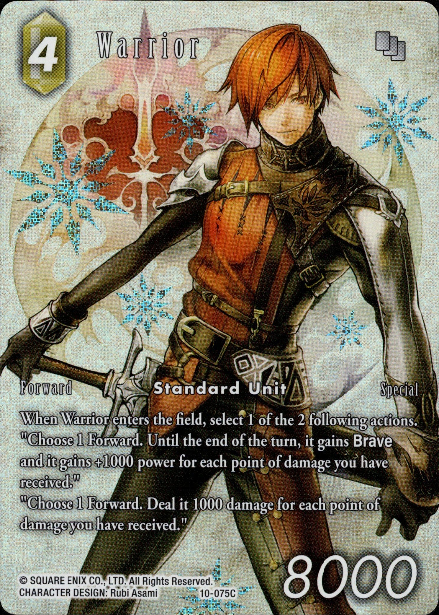 Warrior (Full Art) - 10-075C - Opus X - Foil - Card Cavern