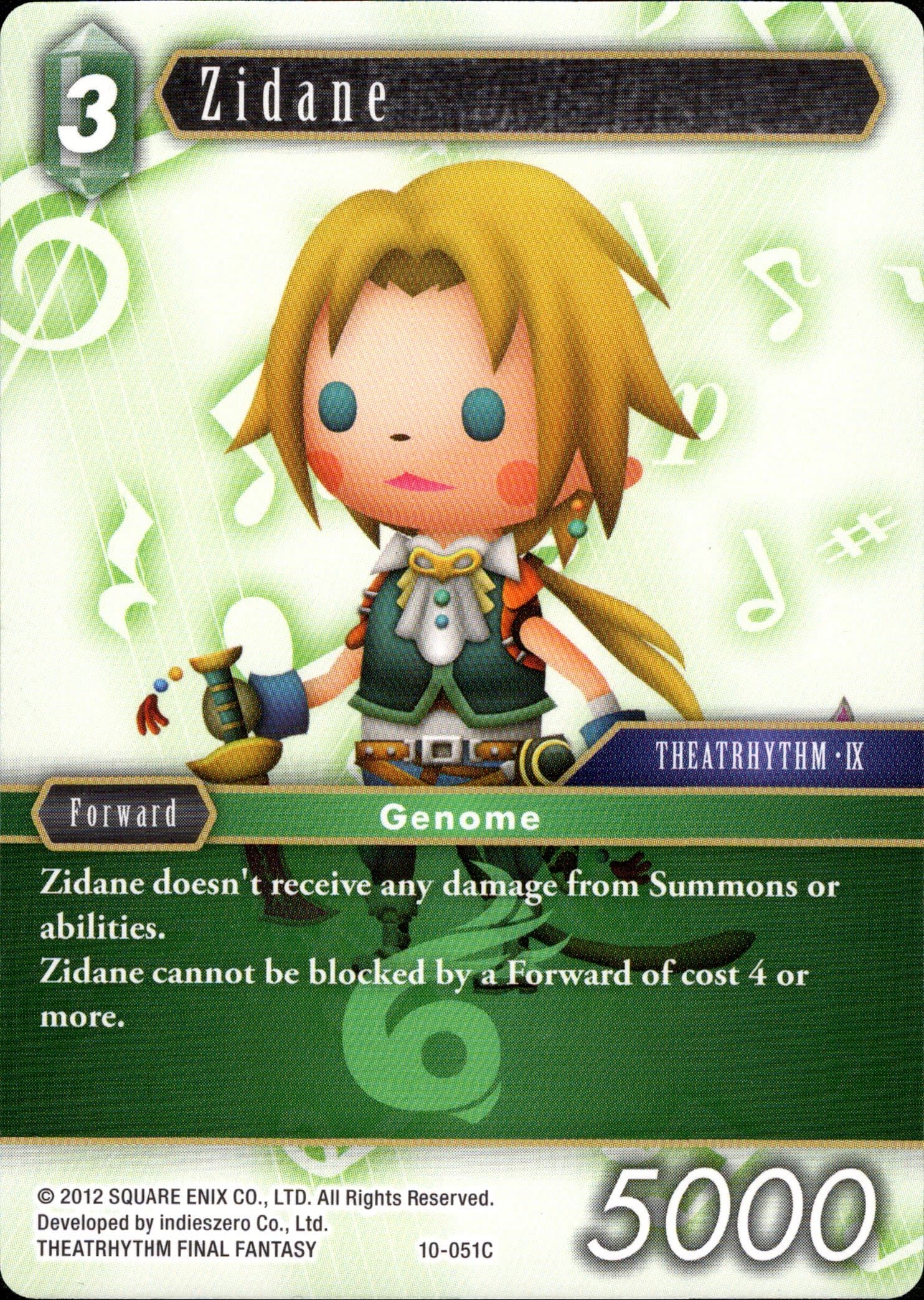 Zidane - 10-051C - Opus X - Card Cavern