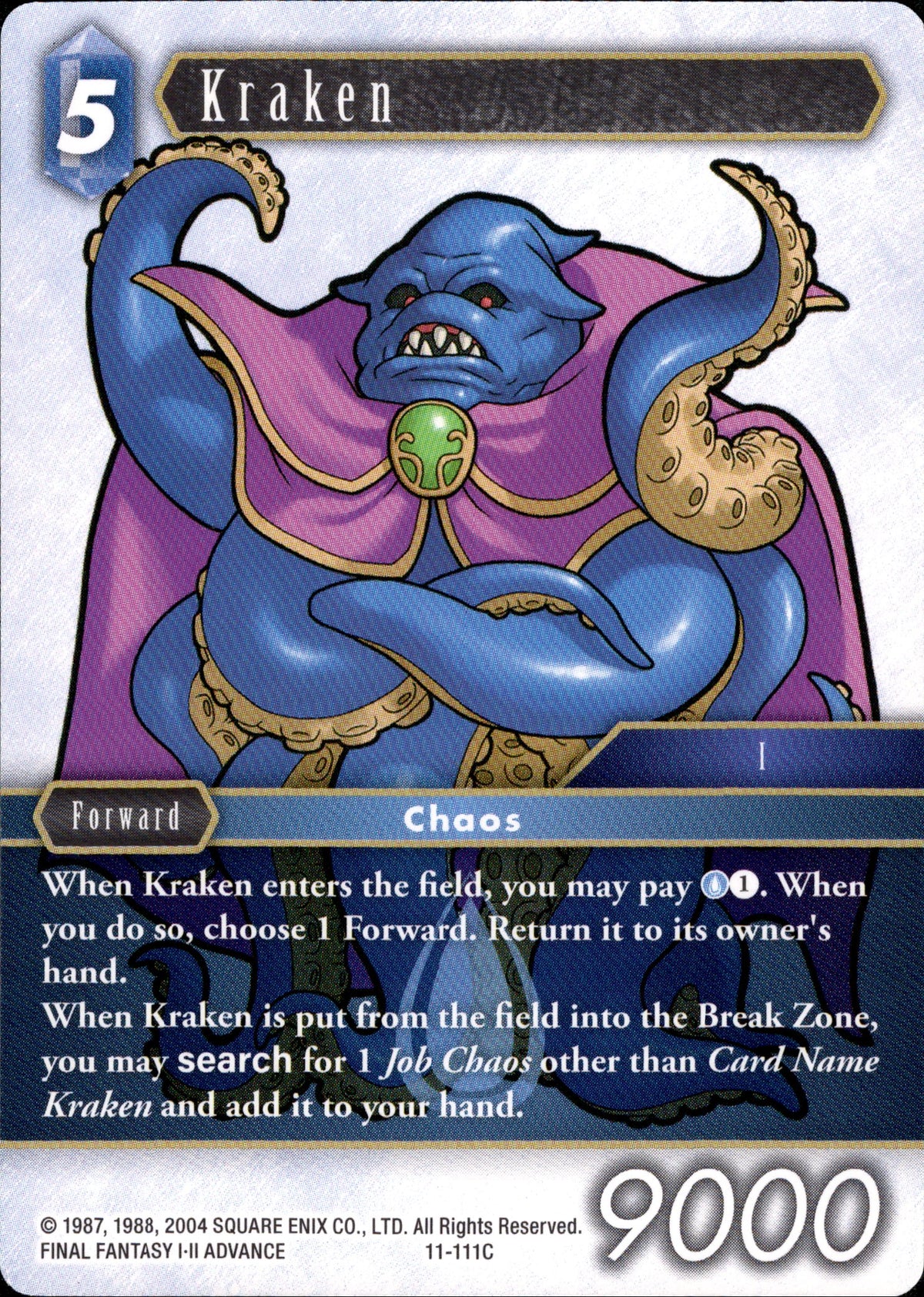 Kraken - 11-111C - Opus XI - Card Cavern