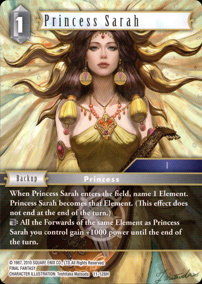 Princess Sarah - 11-128H - Opus XI - Card Cavern