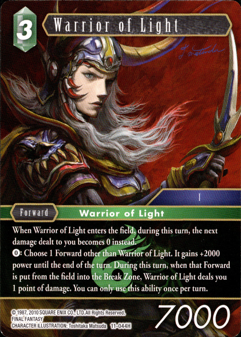 Warrior of Light - 11-044H - Opus XI - Card Cavern