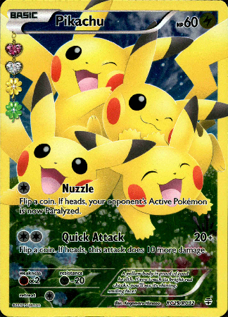 Pikachu Full Art - RC29/RC32 - Generations: Radiant Collection - Card Cavern