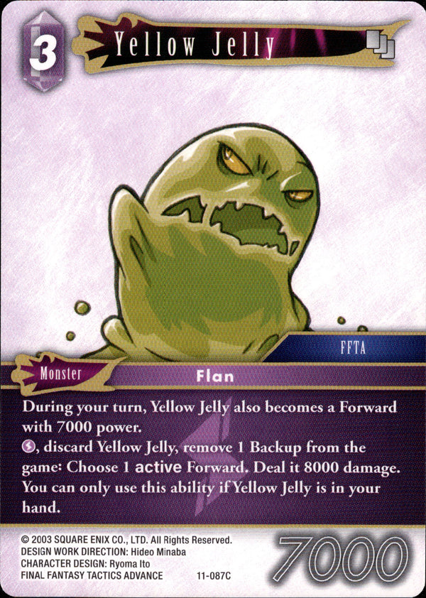 Yellow Jelly - 11-087C - Opus XI - Card Cavern