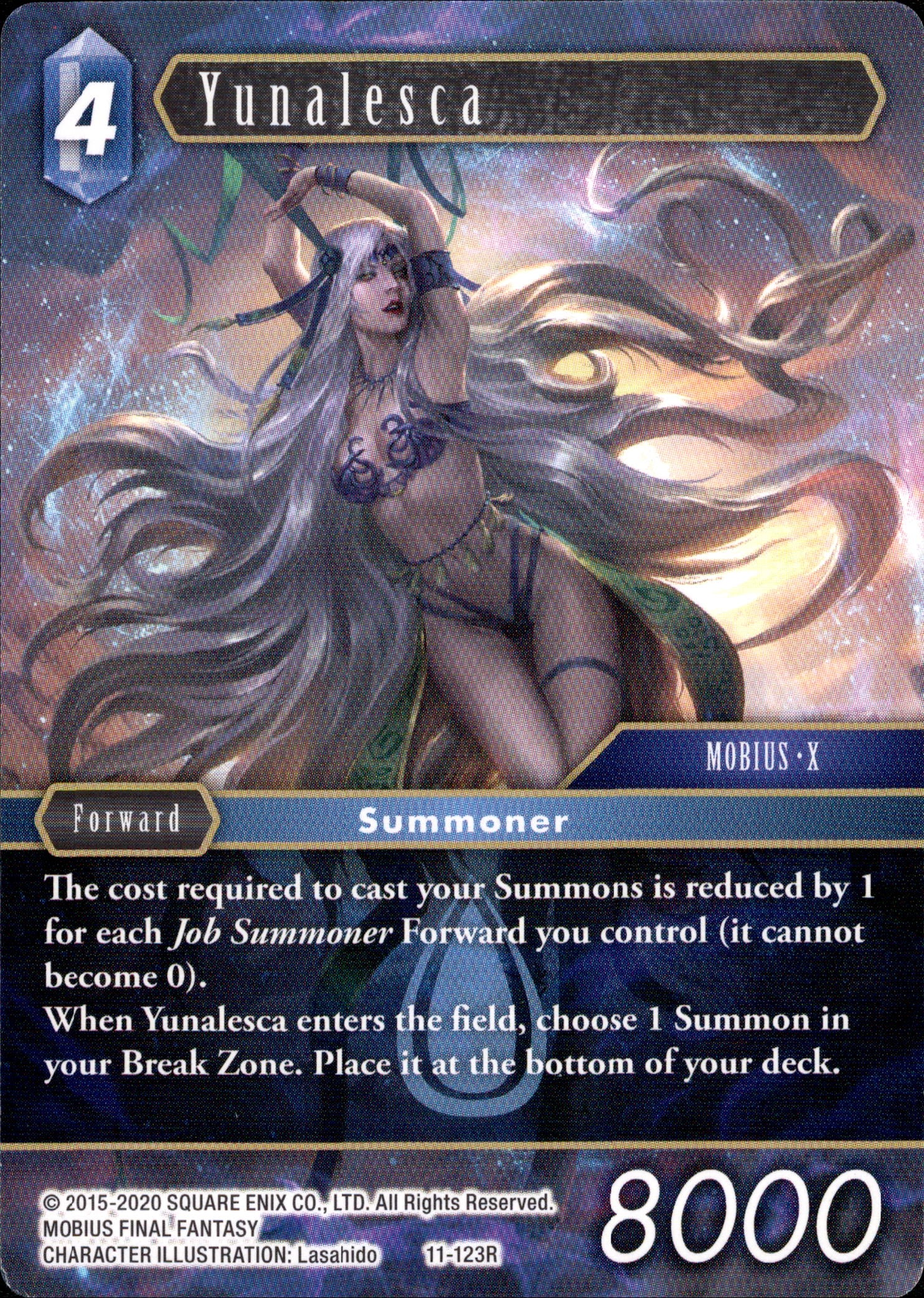Yunalesca - 11-123R - Opus XI - Card Cavern