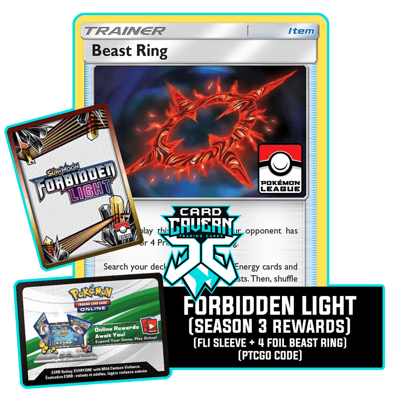 Forbidden Light Season 3 PTCGO Code - Card Cavern