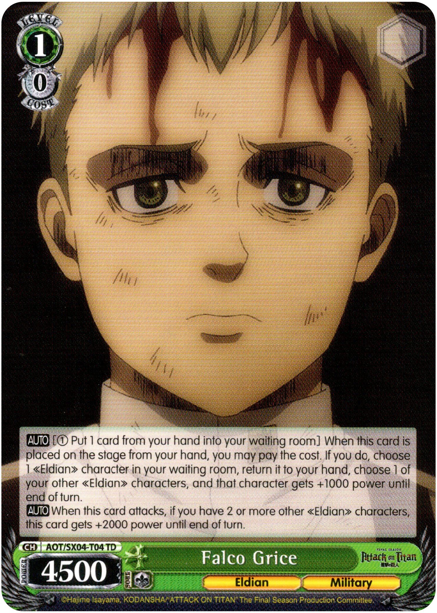 Falco Grice - AOT/SX04-T04 TD - Card Cavern