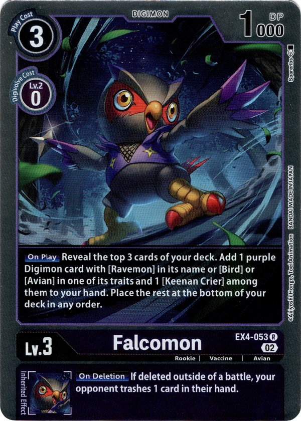 Falcomon - EX4-053 R - Alternative Being - Foil - Card Cavern