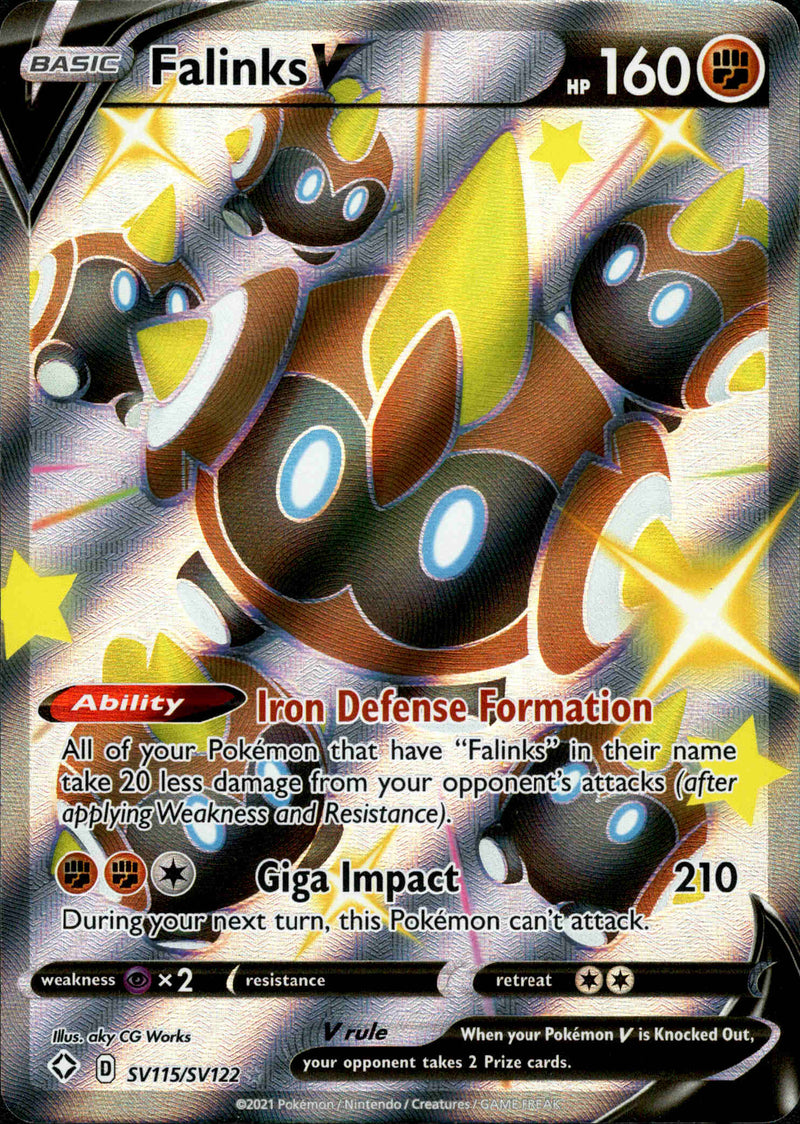 prices for pokemon cards to sell Falinks V - SV115/SV122 - Shining Fates