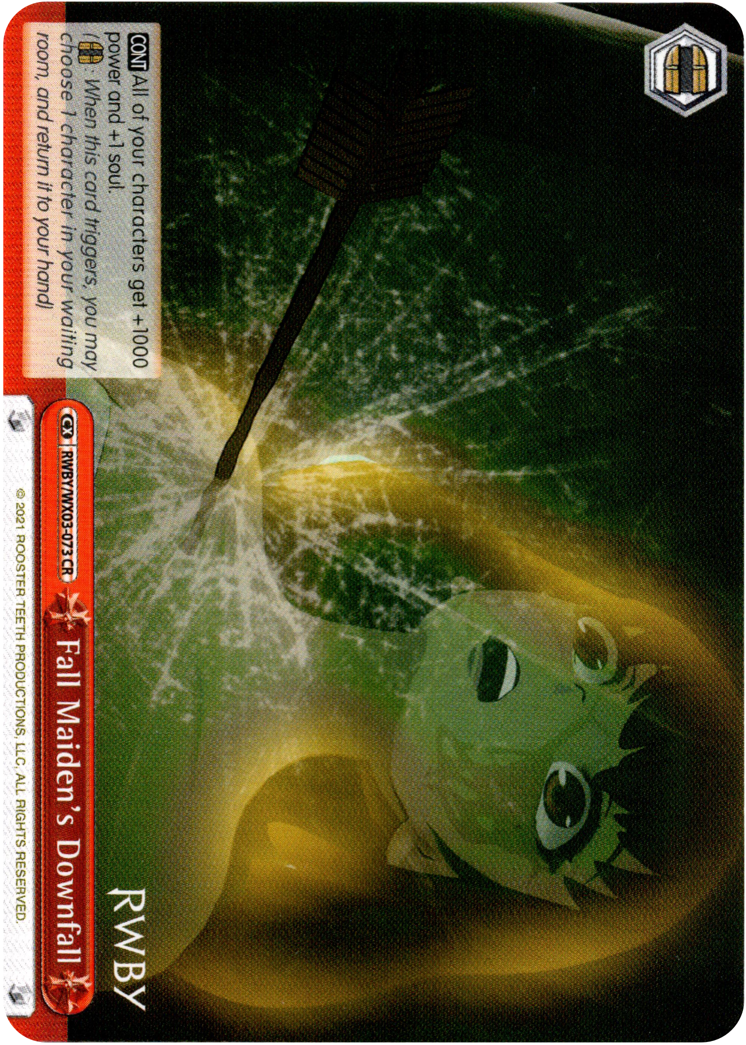 Fall Maiden's Downfall - RWBY/WX03-073 - RWBY - Card Cavern