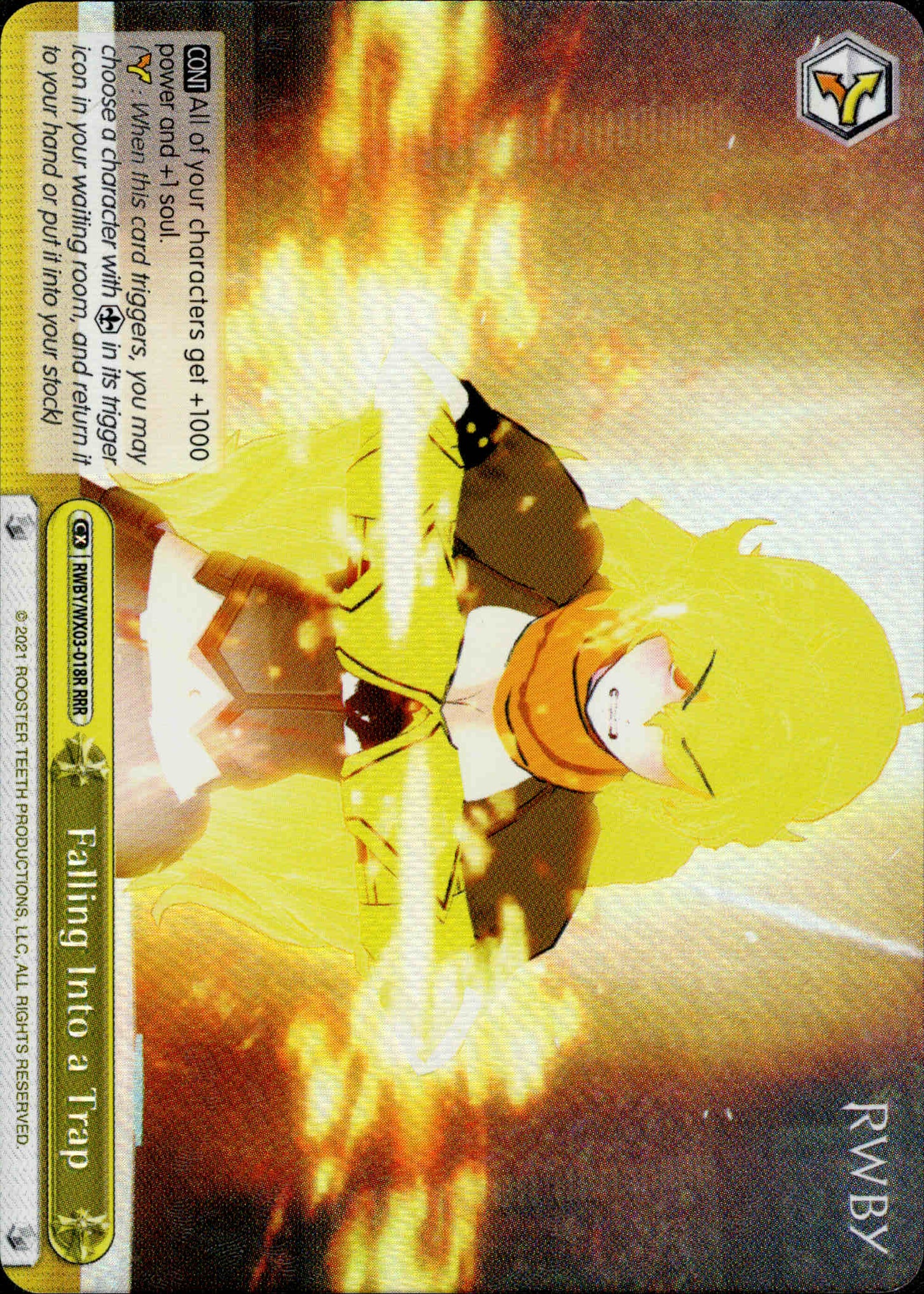 Falling Into a Trap - RWBY/WX03-018R - RWBY - Card Cavern