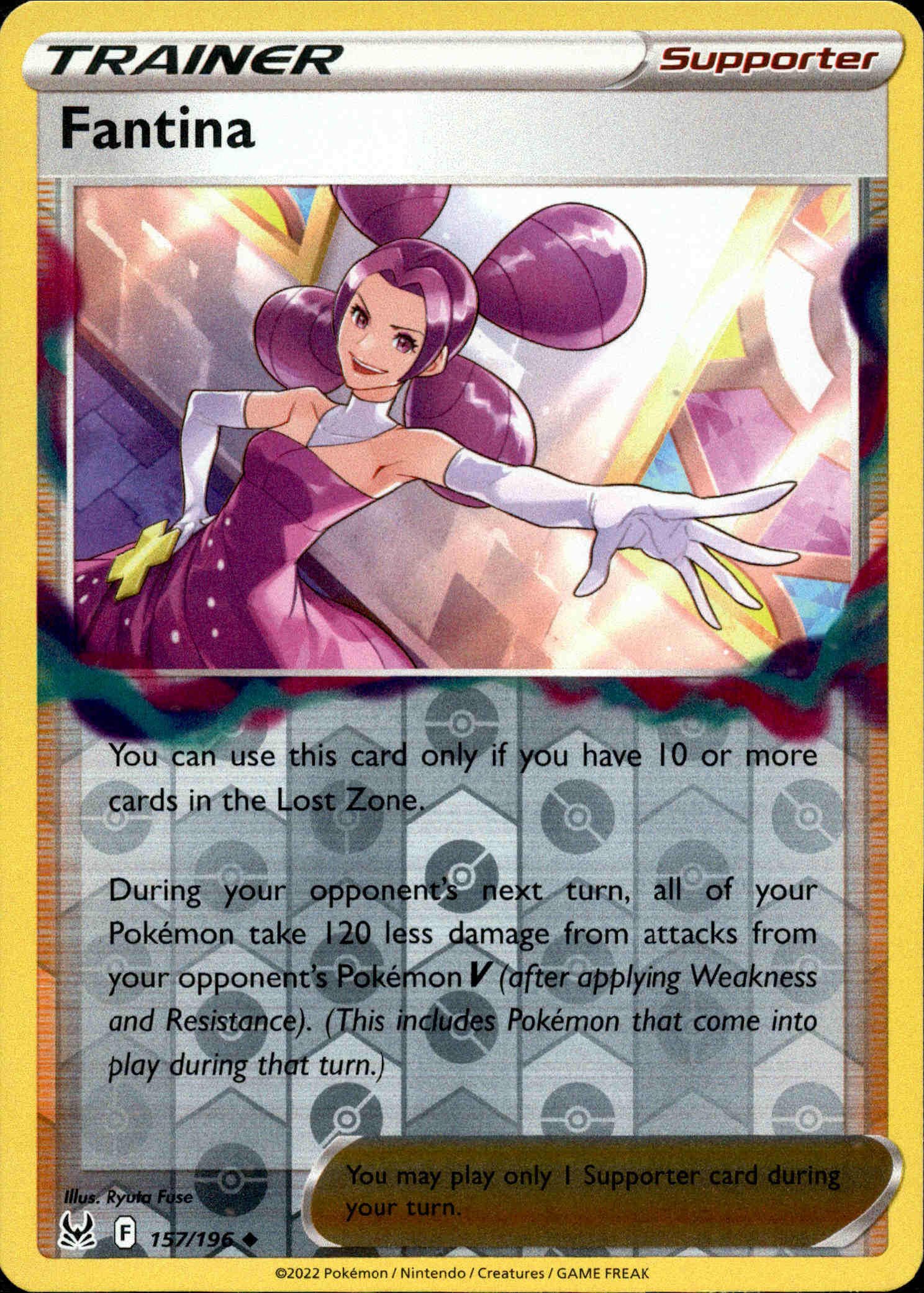 Fantina - 157/196 - Lost Origin - Reverse Holo - Card Cavern