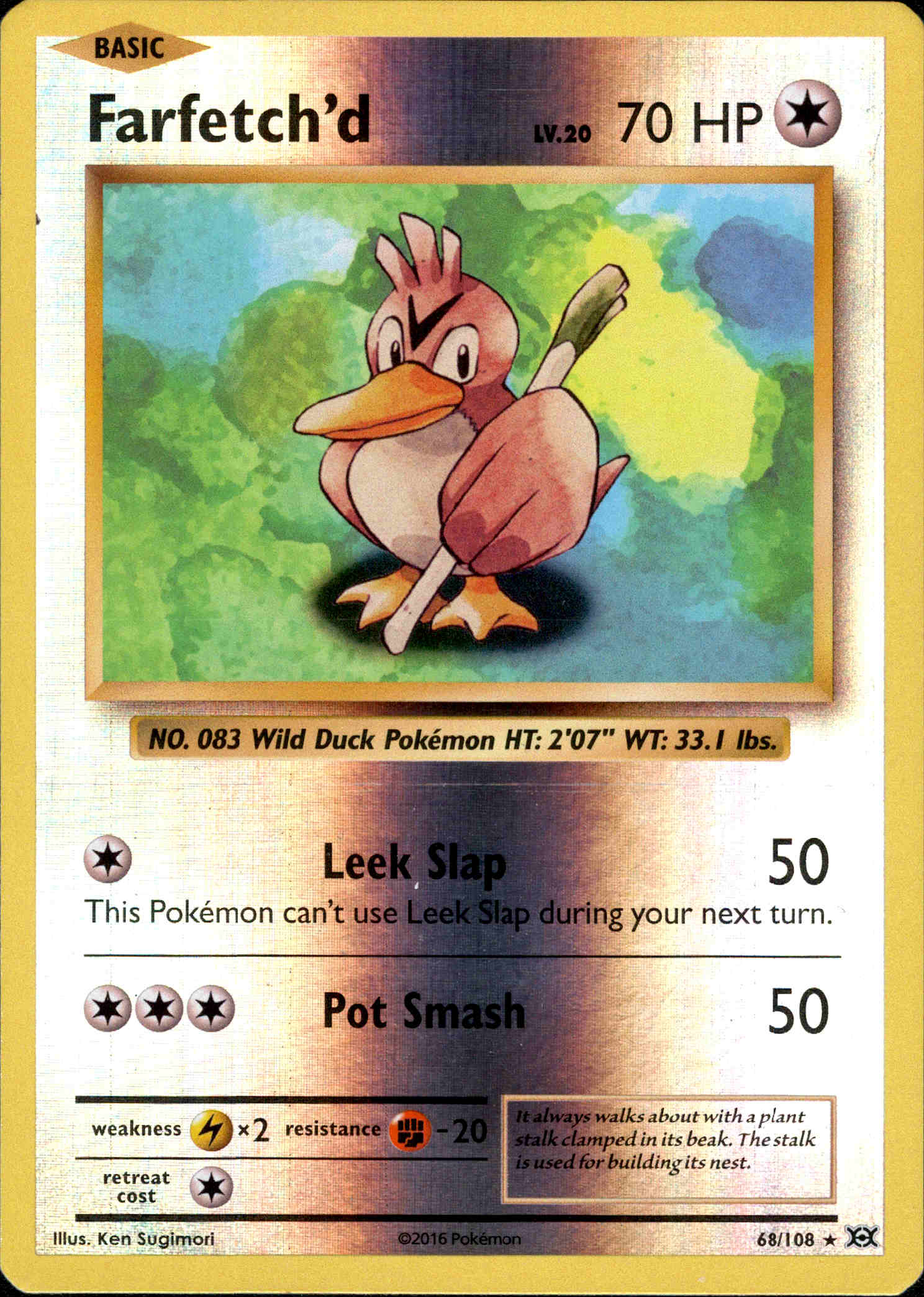 Farfetch'd - 68/108 - Evolutions - Reverse Holo - Card Cavern