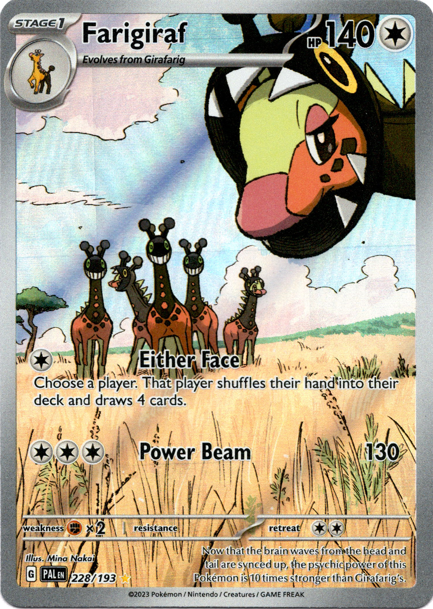 Farigiraf - 228/193 - Paldea Evolved - Holo - Card Cavern