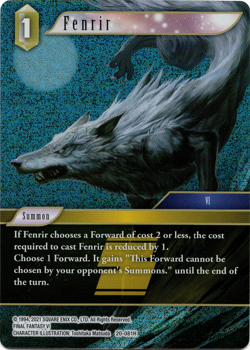 Fenrir - 20-081H - Dawn of Heroes - Foil Card Cavern Trading Cards, LLC Fenrir - 20-081H - Dawn of Heroes - Foil Card Cavern Trading Cards, LLC