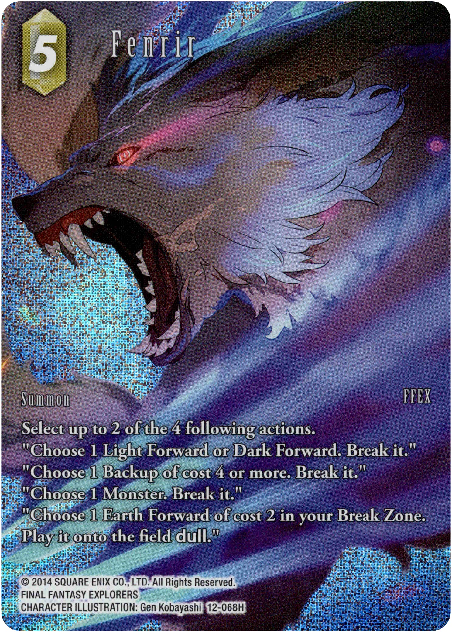 Fenrir Full Art - 12-068H - Opus XII - Foil - Card Cavern