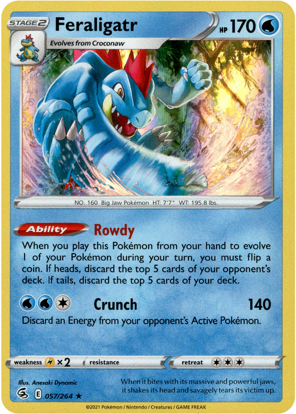Feraligatr - 057/264 - Fusion Strike - Holo - Card Cavern