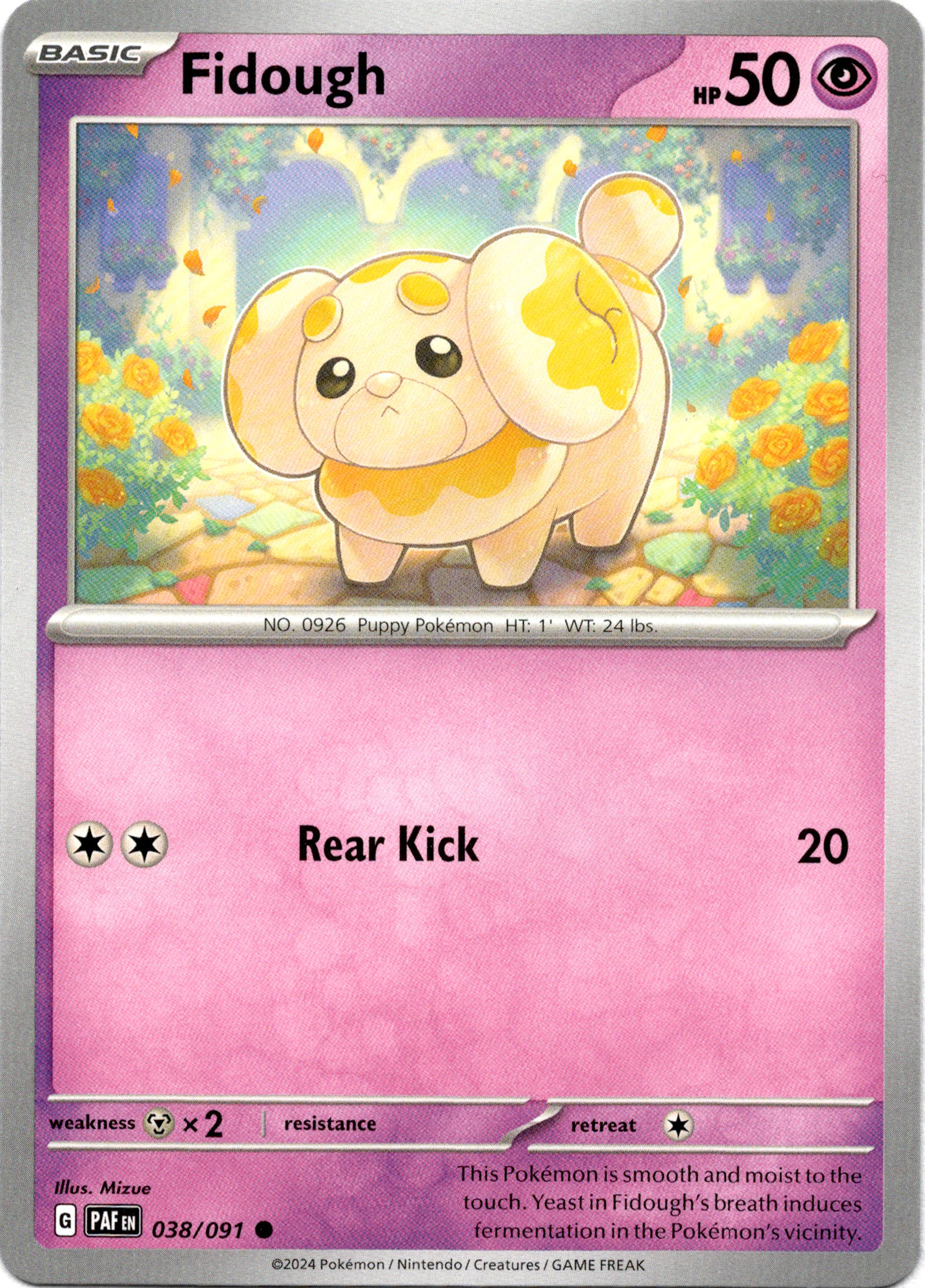 Fidough - 038/091 - Paldean Fates - Card Cavern