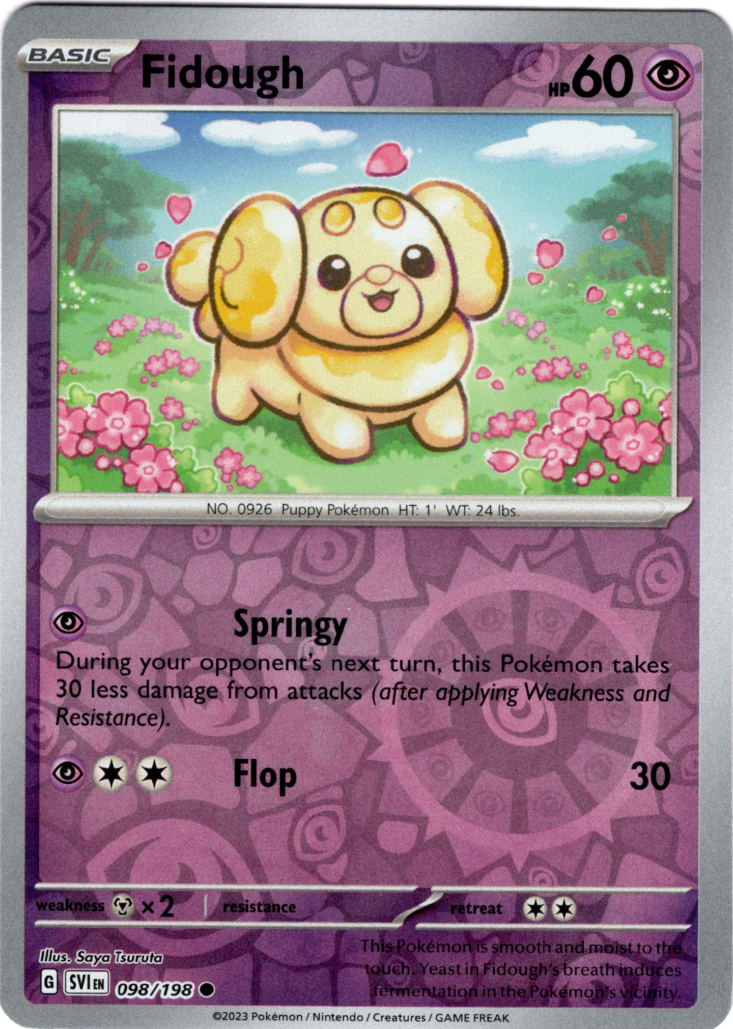 Fidough - 098/198 - Scarlet & Violet - Reverse Holo - Card Cavern