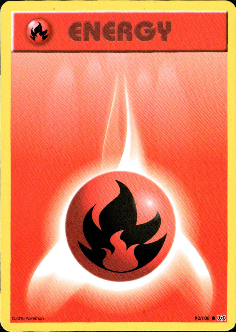 Fire Energy - 92/108 - Evolutions - Card Cavern