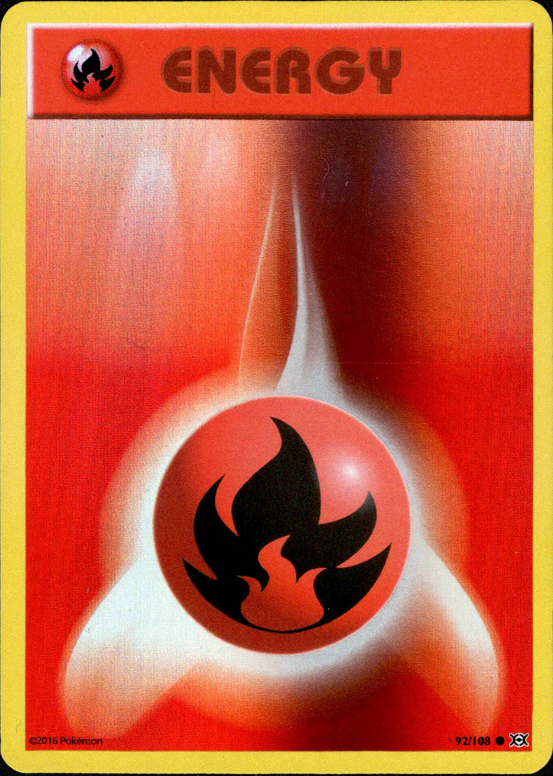 Fire Energy - 92/108 - Evolutions - Reverse Holo - Card Cavern