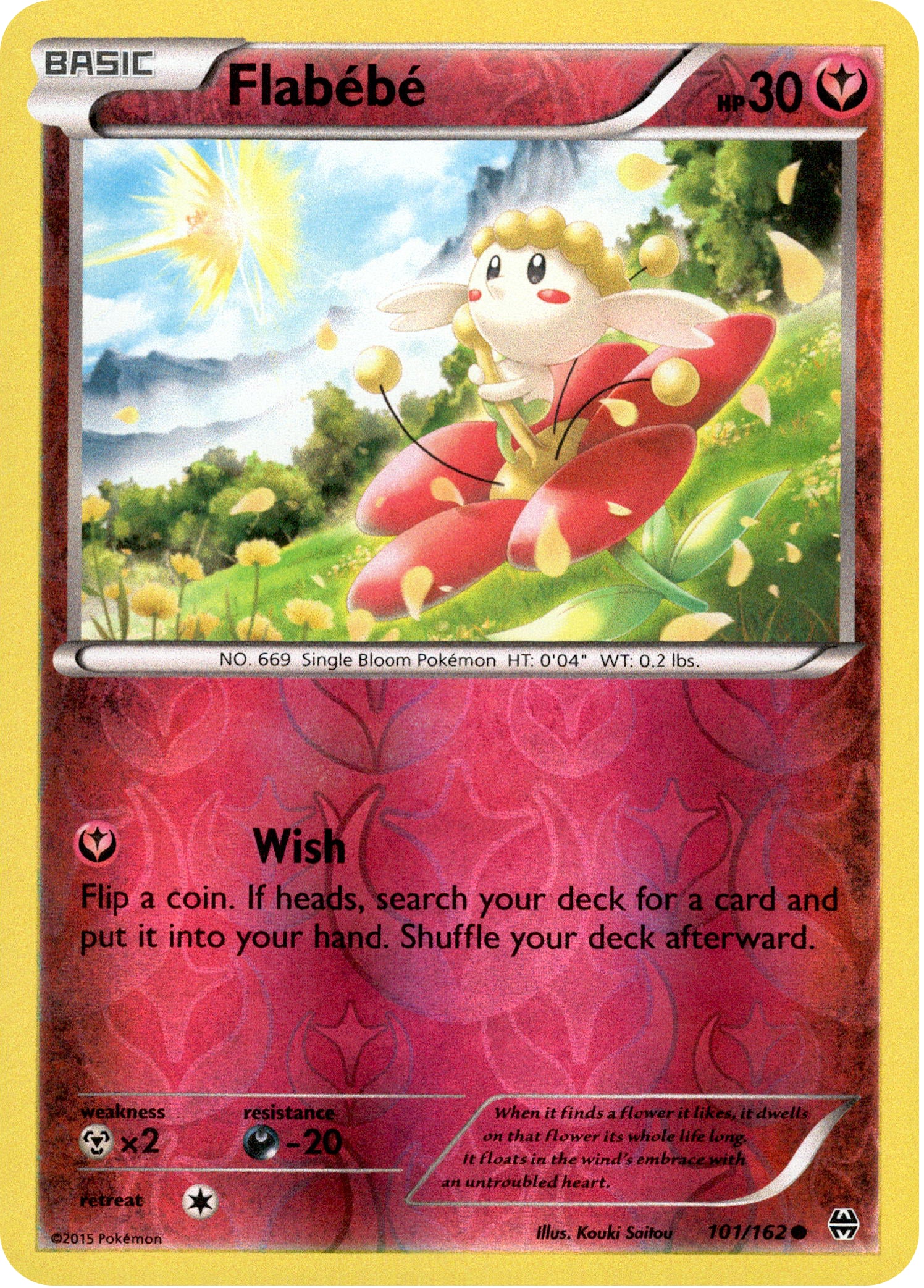 Flabébé - 101/162 - BREAKthrough - Reverse Holo - Card Cavern