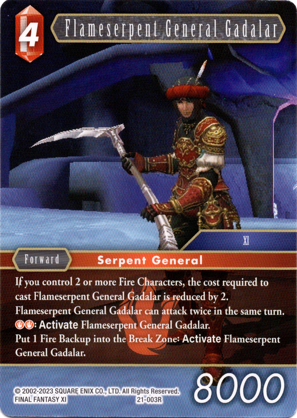 Flameserpent General Gadalar - 21-003R - Beyond Destiny - Card Cavern