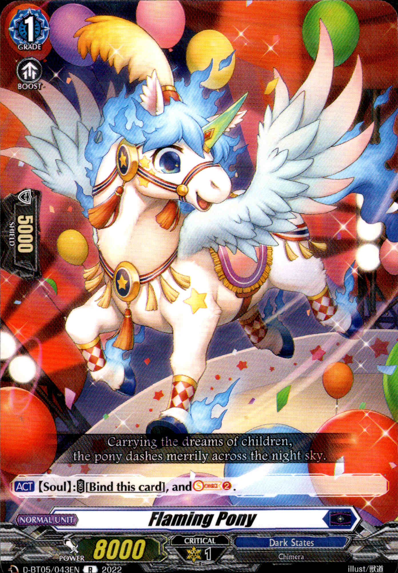 Flaming Pony - D-BT05/043 - Triumphant Return of the Brave Heroes - Card Cavern