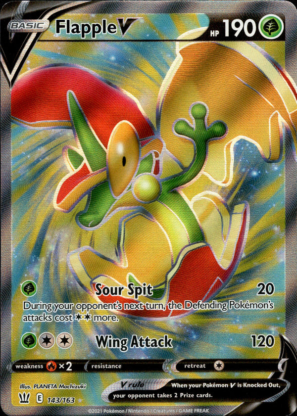 Flapple V Full Art - 143/163 - Battle Styles - Holo - Card Cavern