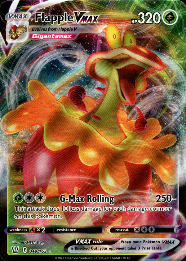 Flapple VMAX - 019/163 - Battle Styles - Holo - Card Cavern