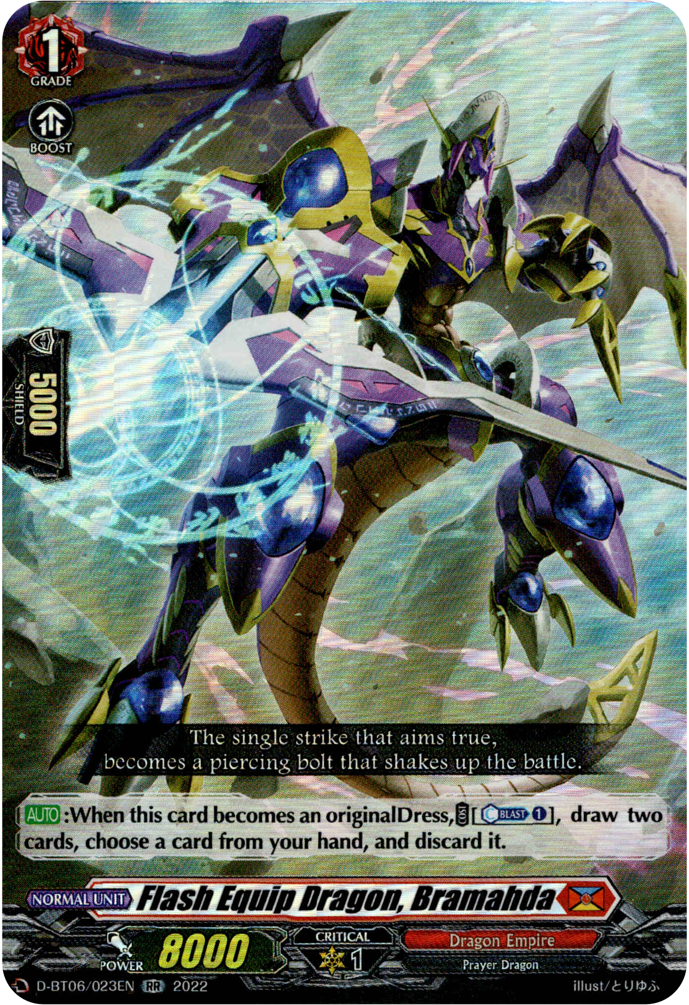 Flash Equip Dragon, Bramahda - D-BT06/023EN - Blazing Dragon Reborn - Card Cavern
