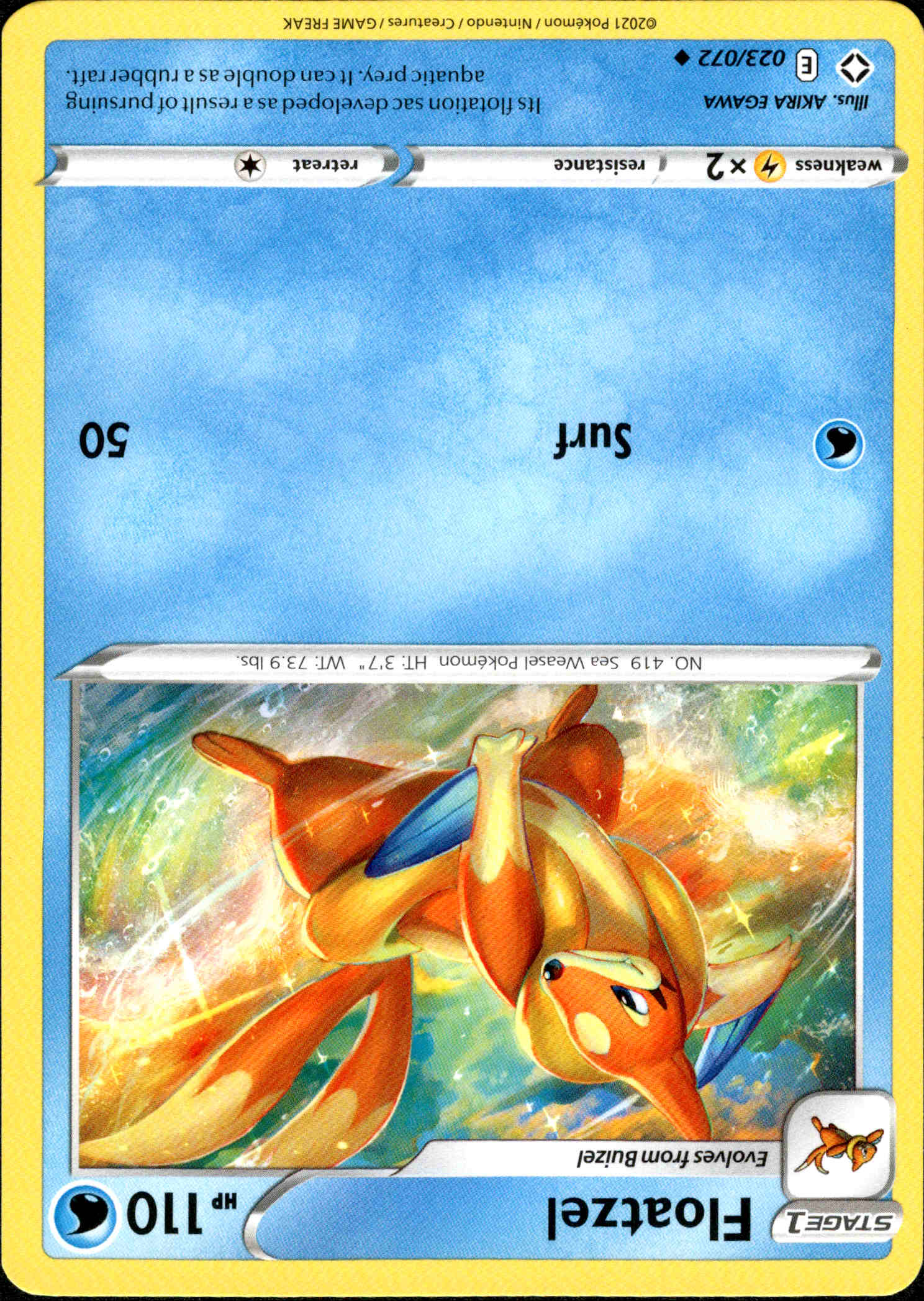 Floatzel - 023/072 - Shining Fates - Card Cavern