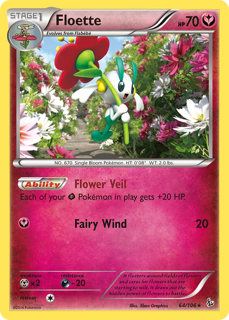 Floette - 64/106 - Flashfire - Card Cavern